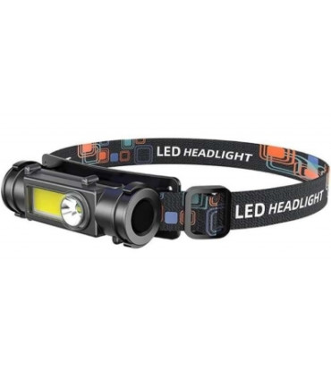 copy of Žibintuvėlis ant galvos įkraunamas 10W LED su 2x18650, 3,7V akumuliatoriais  ir pakrovėju
