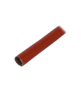 Silikoninis stiklo audinio vamzdelis rudas 6.0mm 1m 4KV 250°C