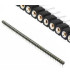 Kontaktų - lizdų juosta 1x40kont. 2.54mm tiesi RoHS