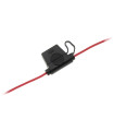 Saugiklio lizdas automobilinis MINI saugikliui 15A/32V su 0.5mm² laidu automobilinei aparatūrai