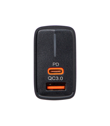 copy of Įkroviklis  su  lizdu USB C palaiko greitą krovimą PD 3.0    DC5V /3A, DC 9V / 2A, DC 12V / 1,5A (PD) max. 20W