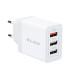 copy of Įkroviklis  su  lizdu USB C palaiko greitą krovimą PD 3.0    DC5V /3A, DC 9V / 2A, DC 12V / 1,5A (PD) max. 20W