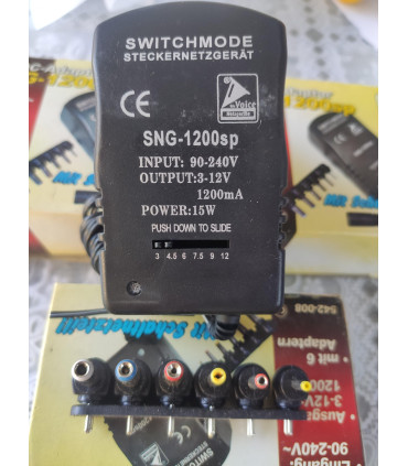 copy of Impulsinis maitinimo šaltinis 3.0/4.5/5.0/6.0/7.5/9.0/12V DC 1.2A