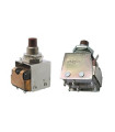 Mygtukinis jungiklis KM2-1  3A/250VAC ON-(ON)  be fiksacijos, montavimo Ø8,2  , IP40
