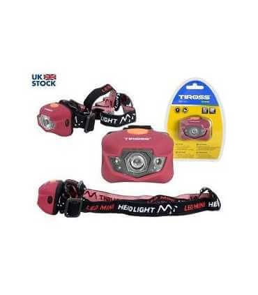 Žibintuvėlis TS-1191ant galvos 3W +2+2 LED, 3xAAA(R3)