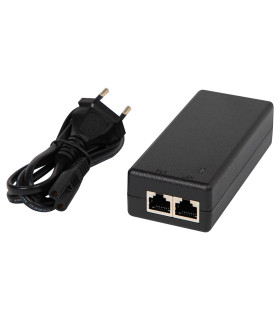 Maitinimo šaltinis PoE 52V 30W 2xRJ45 su AC maitinimo laidu