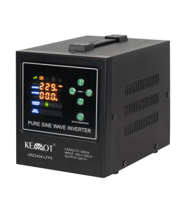 copy of Nepertraukiamo maitinimo šaltinis 500 / 300W 12V/230Vac sinusas, kilnojamas  kartu su akumuliatoriaus krovimo funkcija