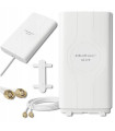 Antena internetui 3G/4G LTE/UMTS/HSPA  1,8-2,2GHz 2x15dBi, 2x15m kabelis, 2xSMA tipo kištukai