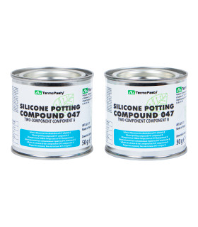 Silikoninis 2-jų komponentų užpildas 100g, skirtas el. prietaisų apsaugai nuo drėgmės -50÷180°C, baltas