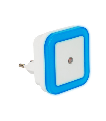 LED naktinė lempa 0,5w su šviesos (sutemos) jutikliu 64 x 64 mm