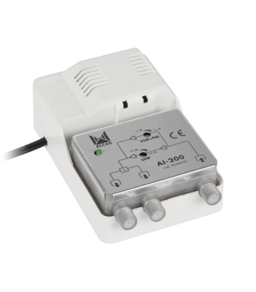 copy of TV signalo stiprintuvas reguliuojamas  ANT AMP2 su dviem išėjimais 1-60kanalo