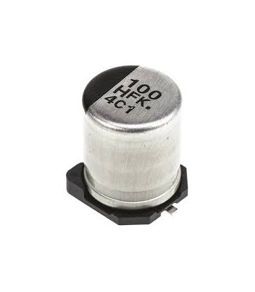 Elektrolitinis kondensatorius 100uF 50V SMD 105° 10.2x8mm