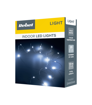 copy of Šviesos efektas  RGB 20LED 2m maitinamas baterijomis