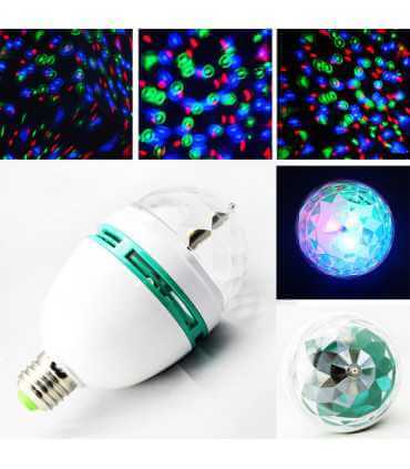 Kompaktiškas LED šviesos efektas lemputė 12MB-VK su mikrofonu