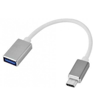 Perėjimas  OTG USB2.0 AF lizdas - USB C TYPE-C kištukas 15cm