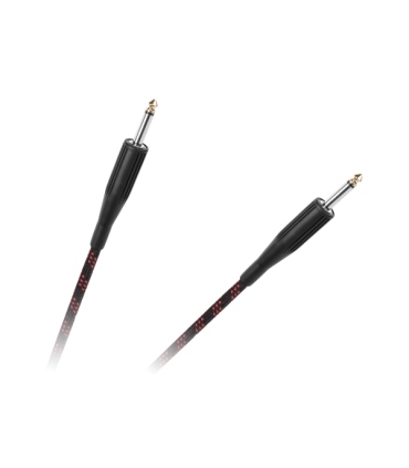 Kabelis 6.3mm kištukas - 6.3mm kištukas 5m mono juodas