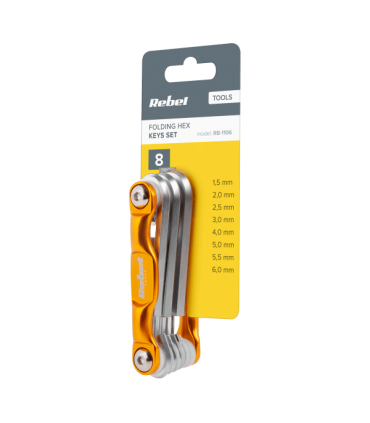 Šešekampiu raktu rinkinys 8vnt.1,5/ 2/ 2,5/ 3/ 4/ 5/ 5,5/ 6 mm