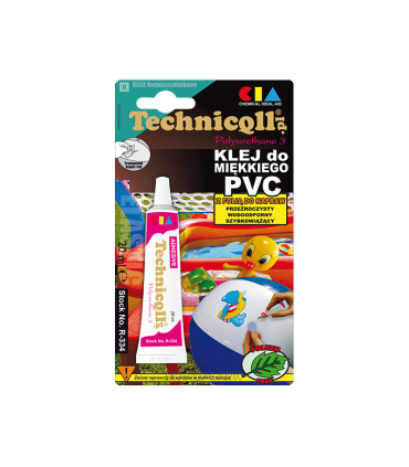 klijai minkštam PVC – tai specializuoti, greitai veikiantys klijai, skirti minkšto PVC (plastifikuoto PVC) gaminių remontui