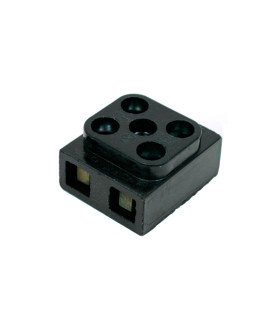 Karbolitinė kontaktinė kaladėlė, 2 kont., 0.75-2,5 mm² laidui