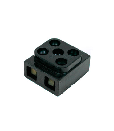 Karbolitinė kontaktinė kaladėlė, 2 kont., 0.75-2,5 mm² laidui