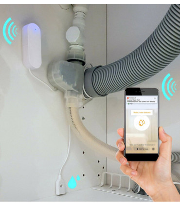 Išmanus vandens nuotekio jutiklis , bevielis, Wi-Fi, TUYA