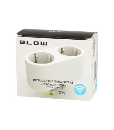 Išmanioji Wi-Fi dviguba  rozetė, Wi-Fi, 3600W 16A,  TUYA