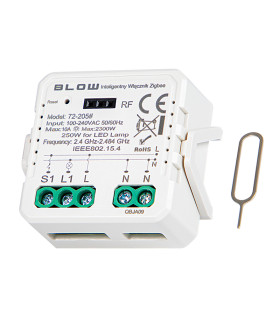 Išmanusis potinkinis (montuojamas į dėžutę) jungiklis su „Zigbee“ valdymu TUYA