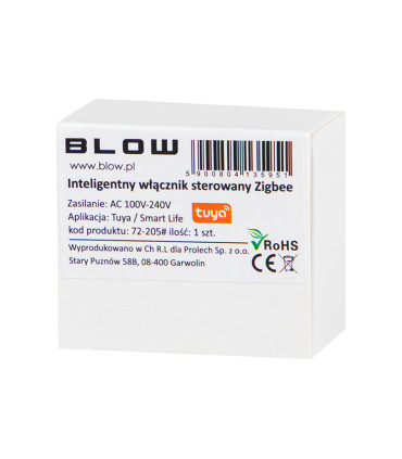Išmanusis potinkinis (montuojamas į dėžutę) jungiklis su „Zigbee“ valdymu TUYA