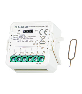 copy of Išmanusis jungiklis, 230VAC, 2200W, MINI R2 1-kanalo, valdomas Wi-Fi arba fiziniu fiksuotu jungikliu, Sonoff