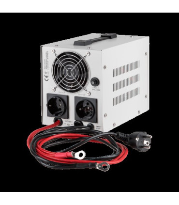 Nepertraukiamo maitinimo šaltinis 500 / 300W 12V/230Vac sinusas, baltas, pernešamas kartu su akumuliatoriaus krovimo funkcija.