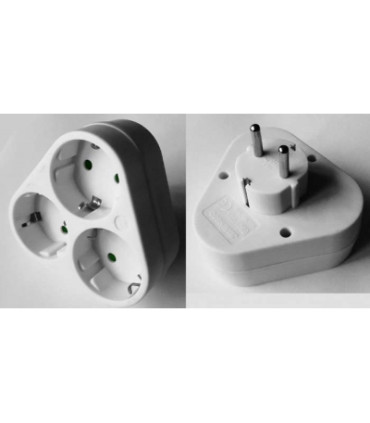 Srovės paskirstytojas 3 lizdų 16A su įžeminimu