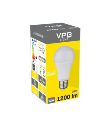 Led lempa  A65 E27 18W 230V neutrali  balta 1440lm.analogas taupančiai LIUMINESCENCINĖI LEMPAI