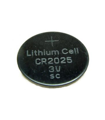 Ličio jonu 3V nominalo CR2025 dydžio baterija.
