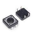 Mygtukas TACT SWICH lit. į plokštę  12x12mm,TM118Aaukštis  4,3, 0,8mm,