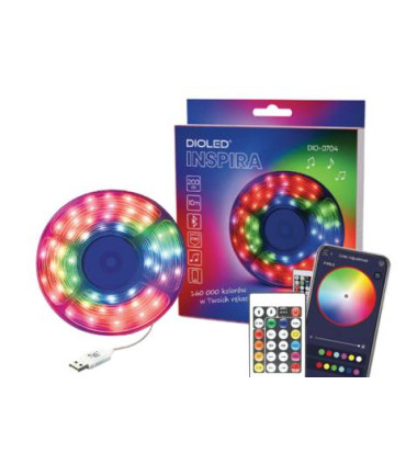 Švytinti hermetiška lanksti LED girlianda IP65 ,USB kištukas  5V IP20 ,200LED  -  10m kaina