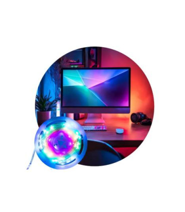 Švytinti hermetiška lanksti LED girlianda IP65 ,USB kištukas  5V IP20 ,200LED  -  10m kaina