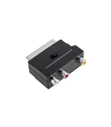 Perėjimas SCART kištukas - 3RCA lizdai su jungikliu