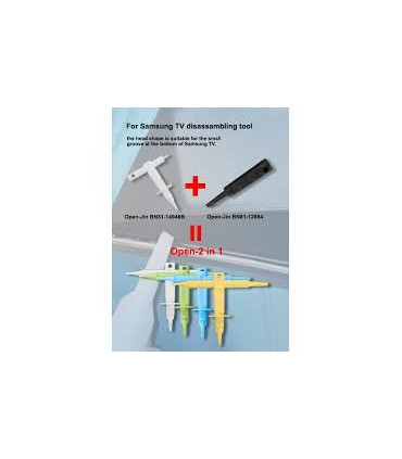 Plastikinis raktas Samsung televizoriaus korpusui atidaryti „du viename“ BN81-12884 juodas + BN81-14946B