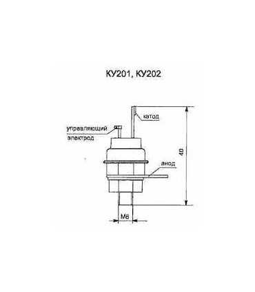 Tiristorius KY202H (rus.) 400V ,10A