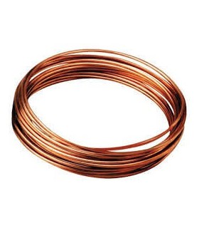 Varinė lakuota viela 2.5 mm 1Kg. apie 26m.