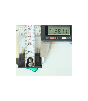 Klavišinis jungiklis R495KMEFT2F 10A/250VAC OFF-ON su 220V neon. lempute