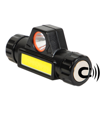 Žibintuvėlis  ant galvos su akumuliatoriumi ir magnetu LED