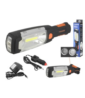 Nešiojamas šviestuvas įkraunamas 3W COB+ 6 LED profesionalus.