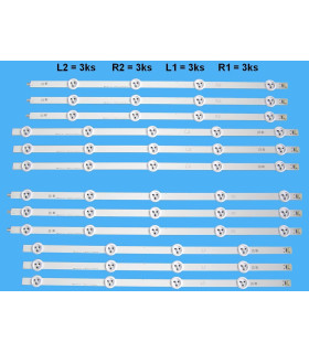 LED pašvietimo juostelių kompl. TV LG 47 AGF78400801 12vnt. 6916L-1260A , 6916L-1261A , 6916L-1262A , 6916L-1263A)  Q60153