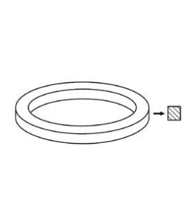 Dirželis stačiakampis Ø25.0x1.2mm