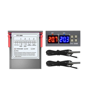 Aukšto tikslumo temperatūros valdiklis temperatūros valdymo jungiklis mini temperatūros valdymo plokštė STC3008-230V Termostatas
