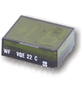 Indikatorius LED 2x7 segm. VQE22 raudonas , bendras anodas