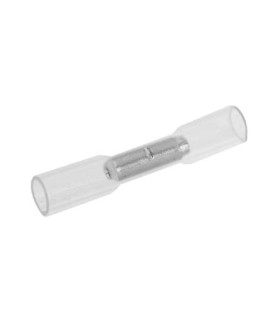 Kontaktas 30mm laidų sujungimui 0,1-0,5mm² laidui permatomas bespalvis  termokembrikas su klijais