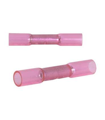 Kontaktas 35mm laidų sujungimui 0,5-1,5mm² laidui  raudonas  termokembrikas su klijais