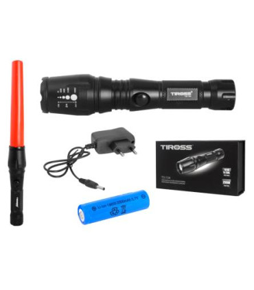 Žibintuvėlis įkraunamas 10W LED, 	CREE T6 XML , 3.7V  Li-Ion 18650